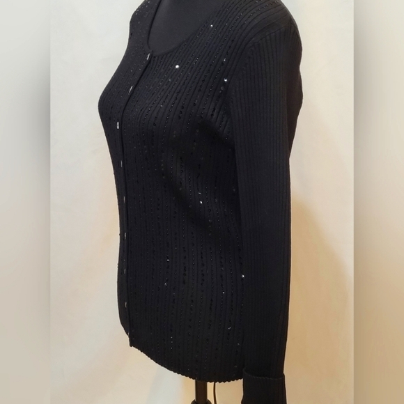 Hillard & Hanson Embellished Cardigan Sweater - Size L - Picture 3 of 6